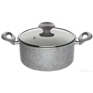 FAITOUT  24 CM AVEC COUVERCLE EN VERRE GREYSTONE