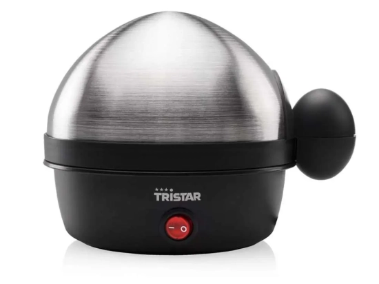 Cuiseur œuf (7p) TRISTAR EK-3076  inox/noir 350W