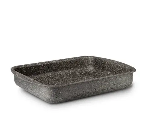 PLAT A FOUR RECT CM 35 CM GREYSTONE