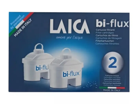 2 Cartouches filtrante biflux universel LAICA 2x15