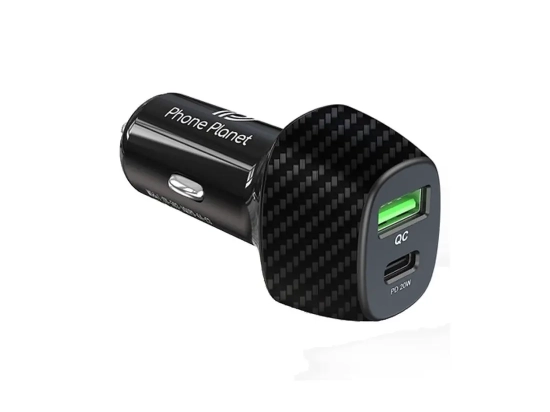 CHARGEUR DE VOITURE USB A + USB C 38W