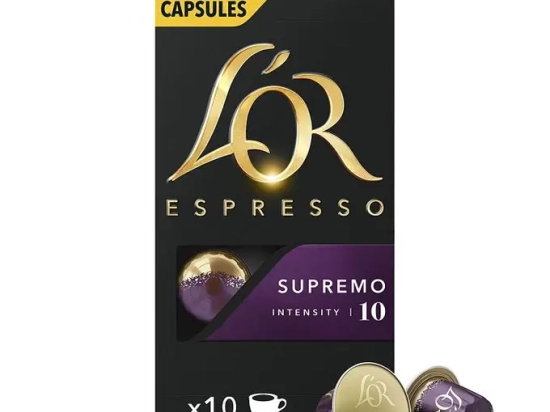 Paquet de 10 capsules café L'OR SUPREMO 