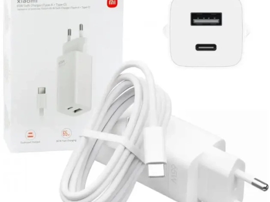 CHARGEUR Xiaomi 65W GaN(Type-A + Type-C) EU