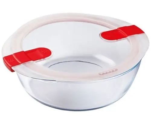 BOITE RONDE 26X23 + COUV PYREX COOK & HEAT