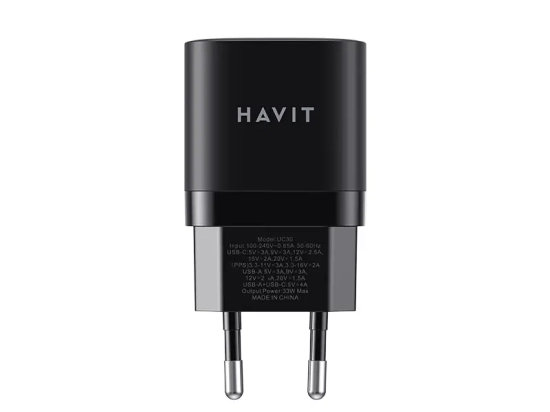 TETE CHARGEUR HAVIT FAST CHARGER HV-UC30 DUAL USB-