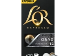 Paquet de 10 capsules café L'OR ONYX 