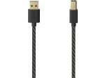 Câble Hama USB-C, USB 2,0, doré, textile, 1,50 m,