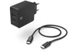 Chargeur Hama USB-C (PD/QC) + USB-A, 30 W