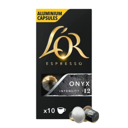 Paquet de 10 capsules café L'OR ONYX 