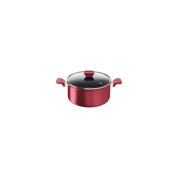 Faitout TEFAL G2734602 24cm et couvercle en verre