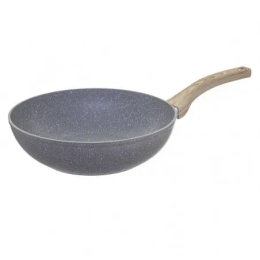 WOK 28 CM GREY STONE