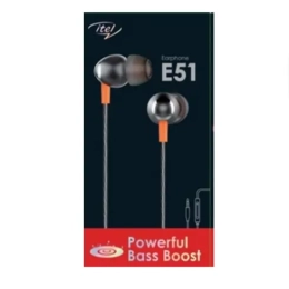 EARPHONE ITEL E51 BLACK