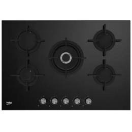 Plaque 5F AI verre noir HILW 75222 S BEKO
