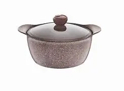 CASSEROLE Ø 18 MCS GRANITE BROWN SL.M-GOLD ET BLAN