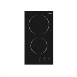 PLAQUE VITROCERAMIQUE ELECTRIQUE NOIR 2 FEUX 30 CM