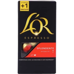 Paquet de 10 capsules café L'OR SPLENDENTE 