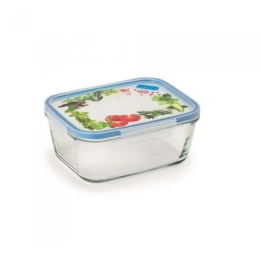 Container verre rect decore 0.8L 10002 Snipslock 