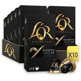 Paquet de 10 capsules café L'OR RISTRETTO