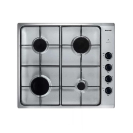 PLAQUE BRANDT BPE6400B 60 CM GAS ENAMEL HOBS INOX