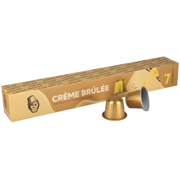 Boite de 10 capsules crème brûlée