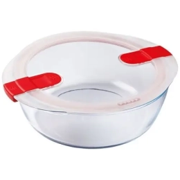 BOITE RONDE 26X23 + COUV PYREX COOK & HEAT