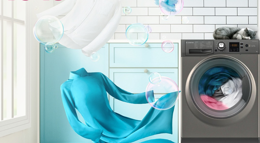 Lave linge ARISTON 7KG 1200 tr/min SILVER | Darty Tunisie